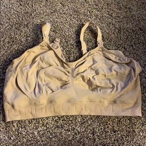 Kindred bravely nude nursing/pumping bra XL